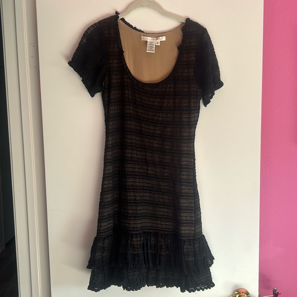 Studio M drop waist black dress Medium